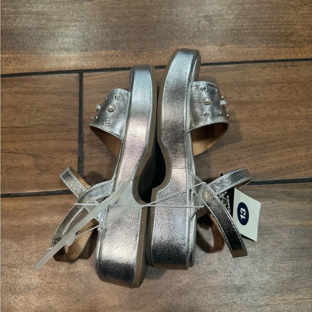 CLASS ART Liana silver studded sandals size 13